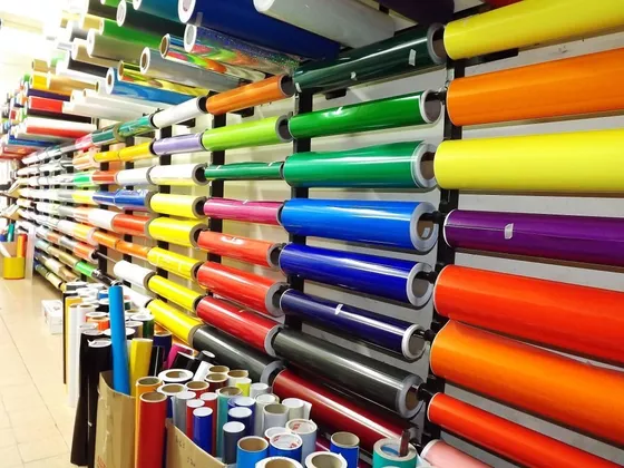 Muestra de vinilos textiles