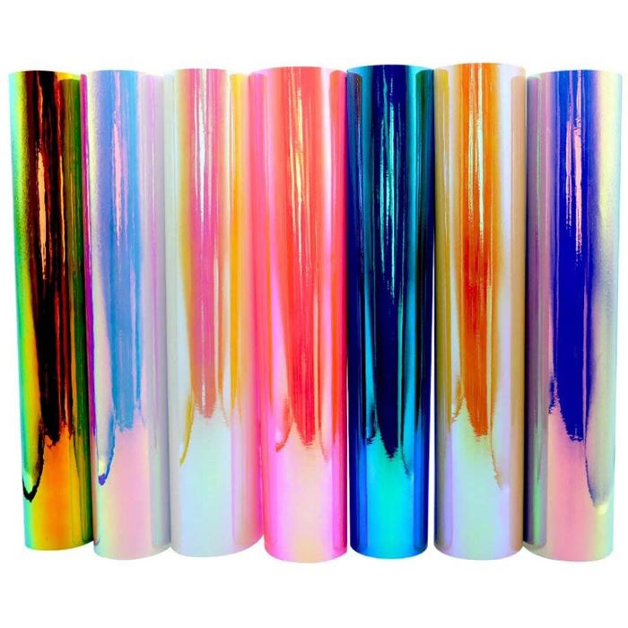 Vinilos holográficos de distintos colores